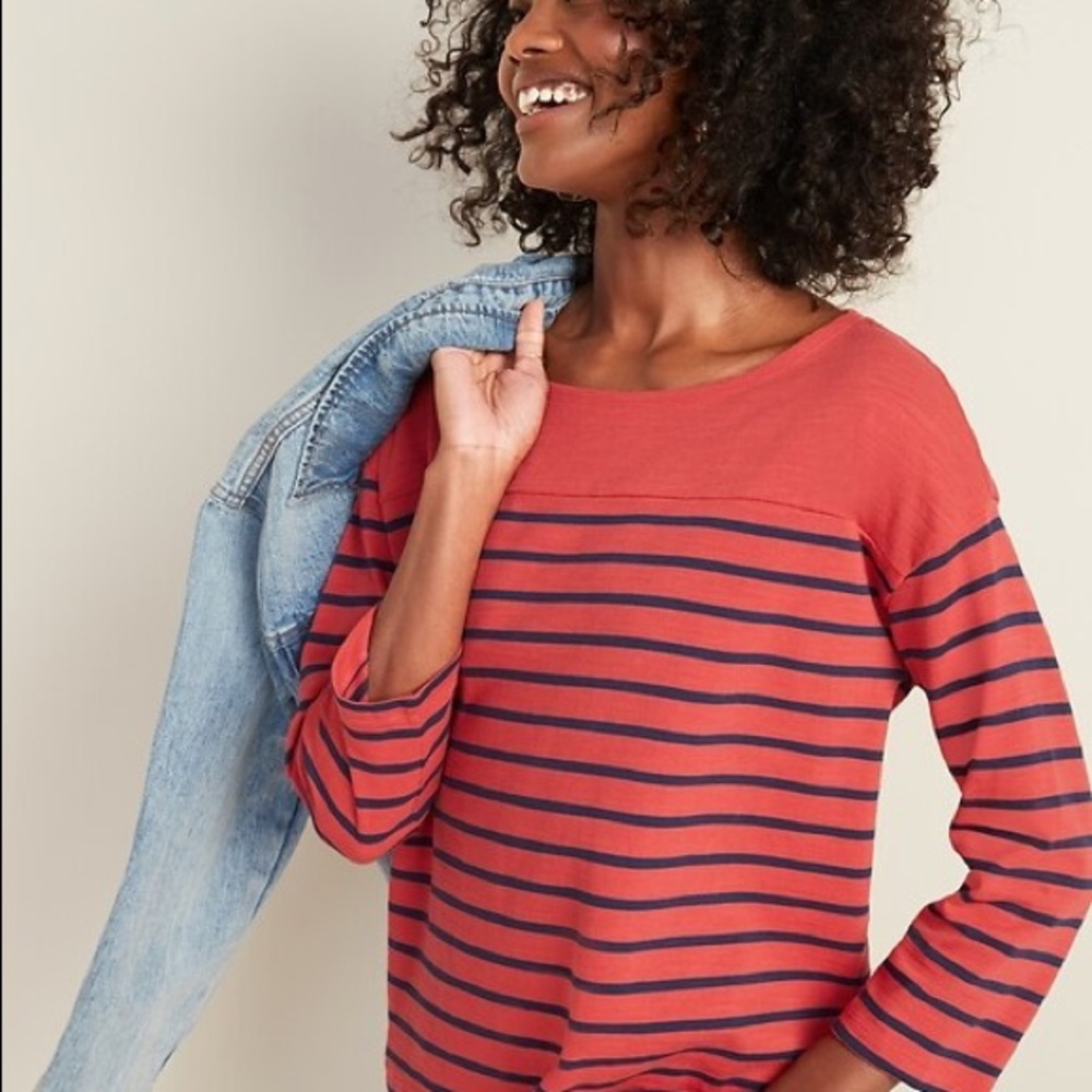 Old Navy Boat Neck 3/4 Sleeve